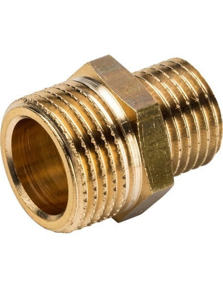 Ниппель переходной STOUT 3/8"х1/4" НР Ниппель переходной STOUT 3/8"х1/4" НР