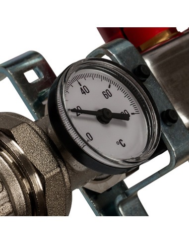 Коллектор STOUT из нержавеющей стали в сборе с расходомерами 10 вых.