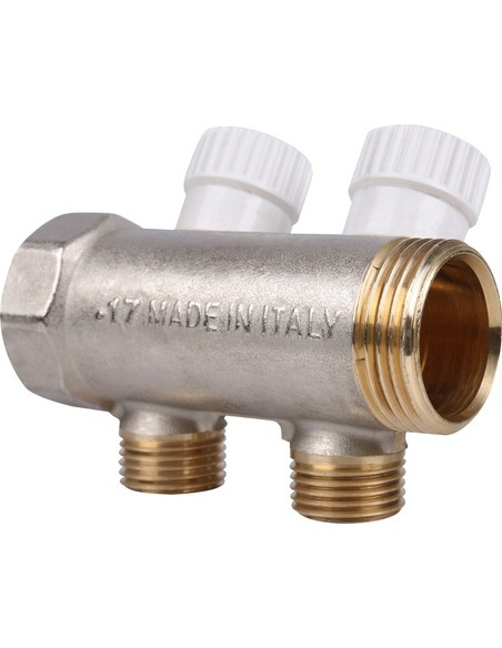 Коллектор распределительный STOUT 1", 2 вых 1/2"