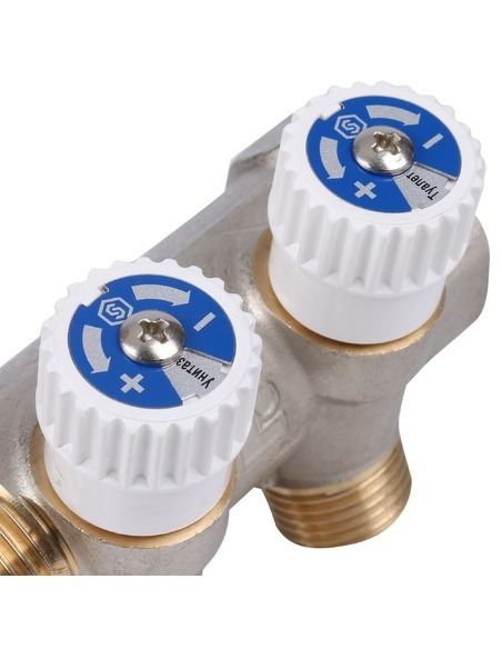 Коллектор распределительный STOUT 1", 2 вых 1/2"