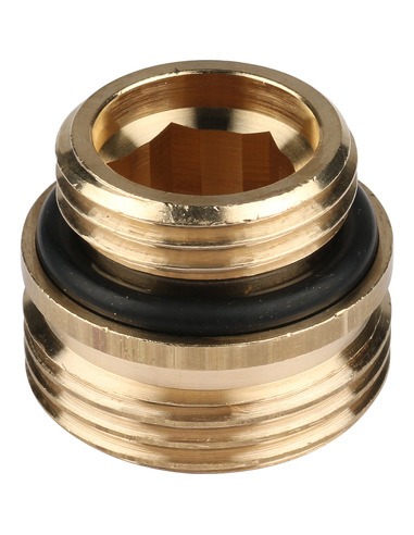 Блок шаровых кранов РЕХАУ G1/2" x G3/4" угловой с соединительным ниппелем