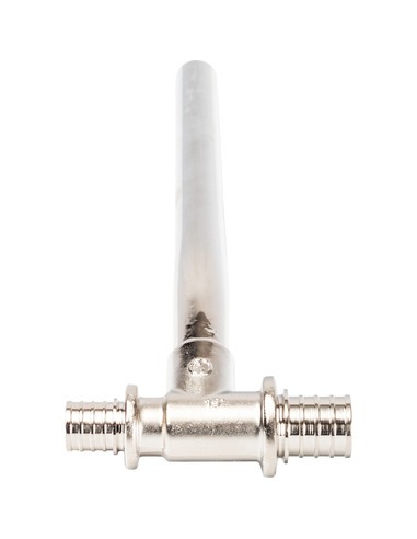 Трубка для подключения радиатора Т-образная STOUT 20/15/16 для труб из сшитого полиэтилена