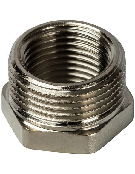 Футорка никелированная STOUT 3/4"х3/8" НР-ВР Футорка никелированная STOUT 3/4"х3/8" НР-ВР