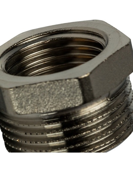 Футорка никелированная STOUT 3/4"х3/8" НР-ВР Футорка никелированная STOUT 3/4"х3/8" НР-ВР