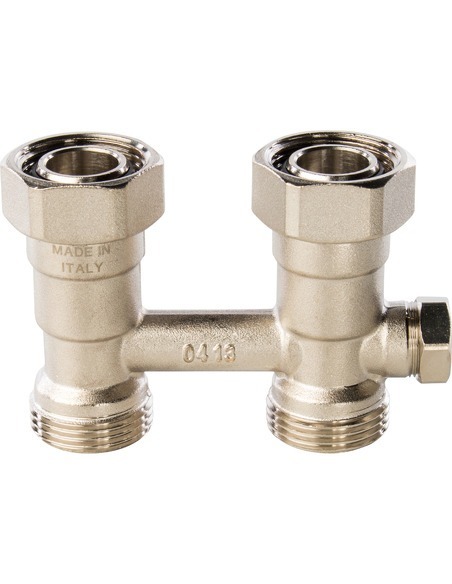 Узел нижнего подключения STOUT 3/4" для однотрубной системы, прямой