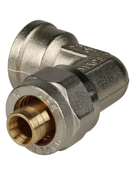 Угольник STOUT 16x1/2" ВР для металлопластиковых труб обжим