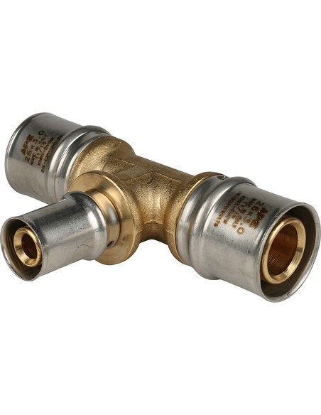 Тройник переходной STOUT 26x16x26 для металлопластиковых труб пресс