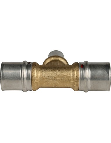 Тройник переходной STOUT 26x16x26 для металлопластиковых труб пресс