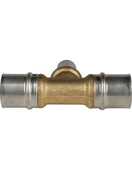 Тройник переходной STOUT 26x16x26 для металлопластиковых труб пресс