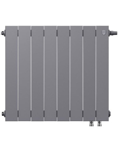 Биметаллический радиатор Royal Thermo PianoForte Silver Satin VDR 500 х8