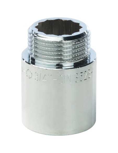 Удлинитель хромированный STOUT 3/4"х30 ВР-НР