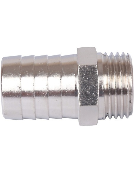 Штуцер никелированный STOUT 1/2"х20 НР 