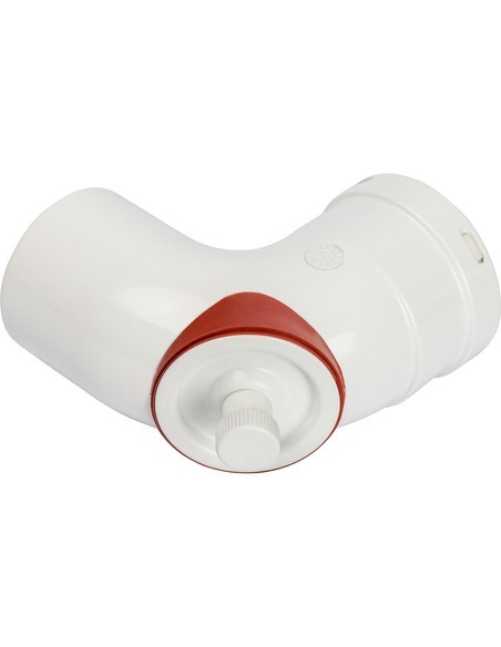 Отвод STOUT Ø80 - 90° п/м с инспекционным окном