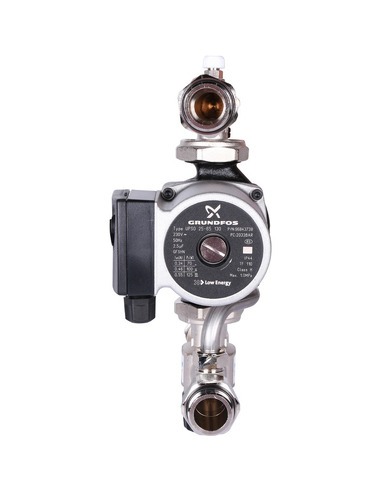 Насосно-смесительный узел STOUT термостат. клапан 30-60°C, насос UPSO 25-65 130