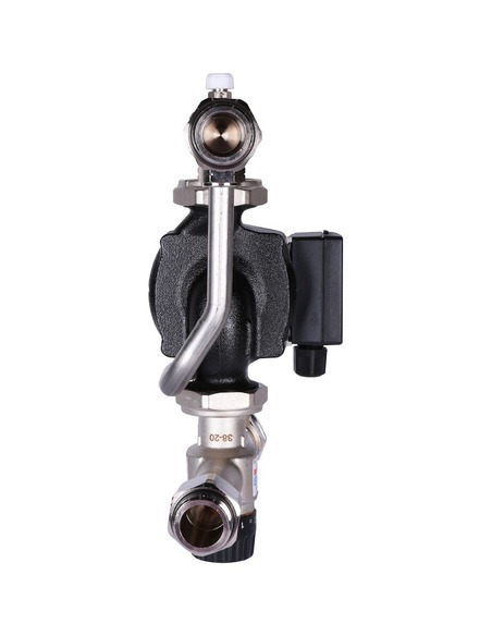 Насосно-смесительный узел STOUT термостат. клапан 30-60°C, насос UPSO 25-65 130