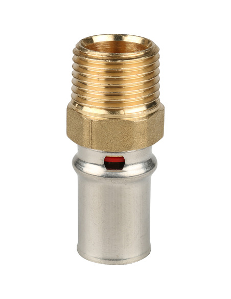 Переходник STOUT 16x1/2" НР для металлопластиковых труб пресс