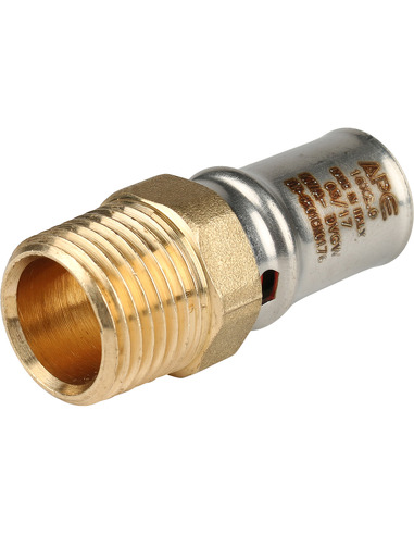 Переходник STOUT 16x1/2" НР для металлопластиковых труб пресс