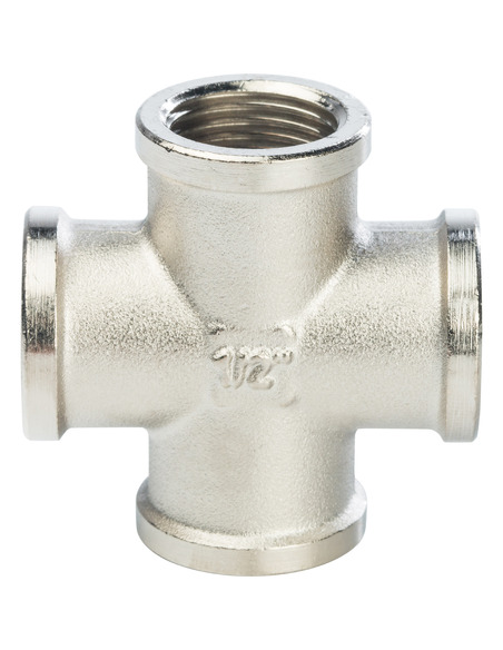 Крестовина никелированная STOUT 1/2" ВР