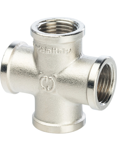 Крестовина никелированная STOUT 1/2" ВР