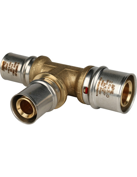 Тройник переходной STOUT 26x20x20 для металлопластиковых труб пресс