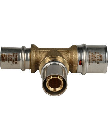 Тройник переходной STOUT 26x20x20 для металлопластиковых труб пресс