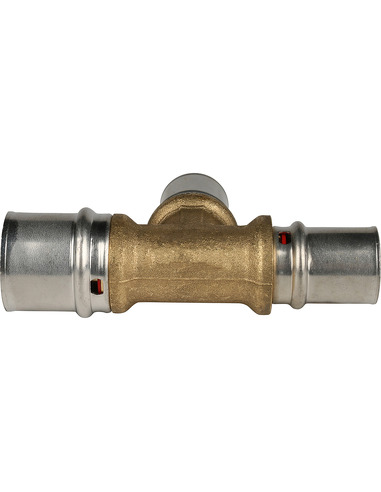 Тройник переходной STOUT 26x20x20 для металлопластиковых труб пресс