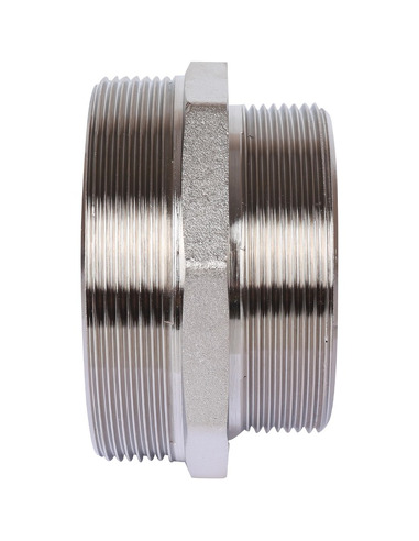 Ниппель переходной никелированный STOUT 4"х3" НР