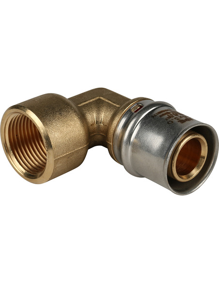 Угольник STOUT 26x3/4" ВР для металлопластиковых труб пресс