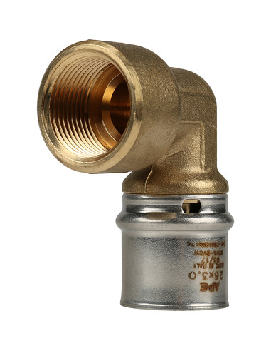 Угольник STOUT 26x3/4" ВР для металлопластиковых труб пресс