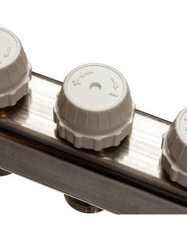 Коллектор STOUT из нержавеющей стали в сборе без расходомеров 12 вых.