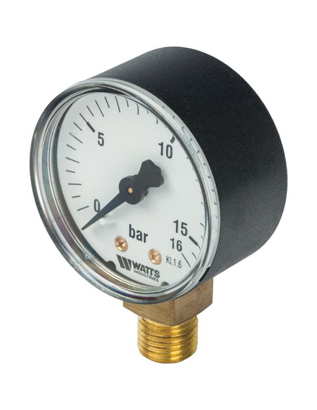 Манометр Watts F+R200 MRP 50 мм, 1/4", 0-16 бар, радиальный