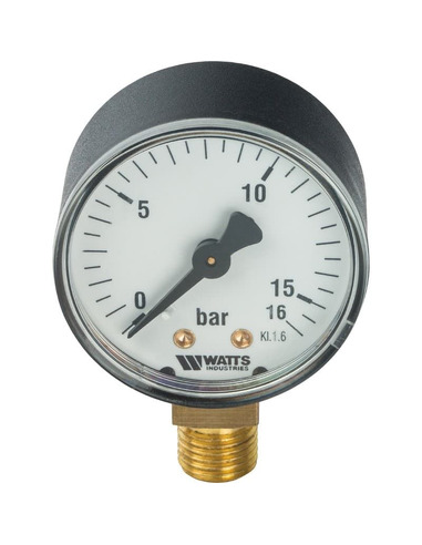 Манометр Watts F+R200 MRP 50 мм, 1/4", 0-16 бар, радиальный