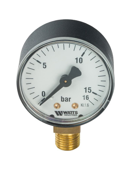 Манометр Watts F+R200 MRP 50 мм, 1/4", 0-16 бар, радиальный