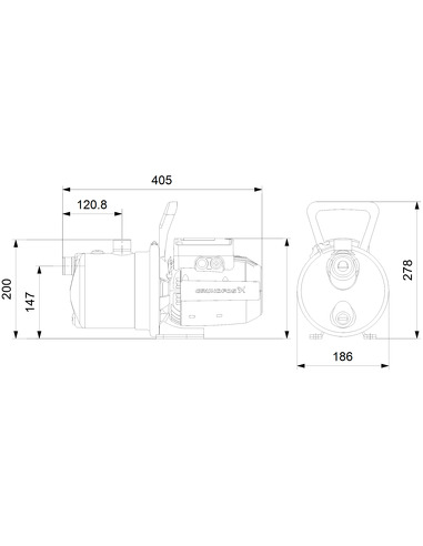 Насос поверхностный Grundfos JP 4-47