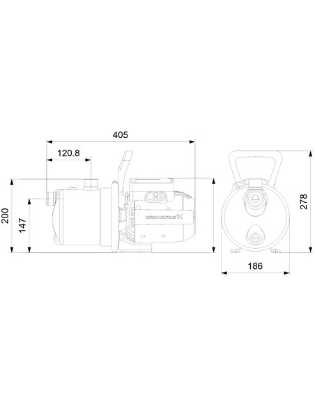 Насос поверхностный Grundfos JP 4-47