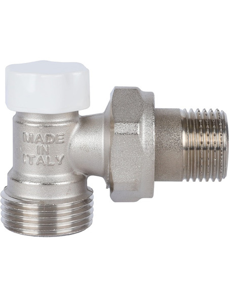 Клапан запорно-балансировочный STOUT 1/2"х3/4" ЕК угловой