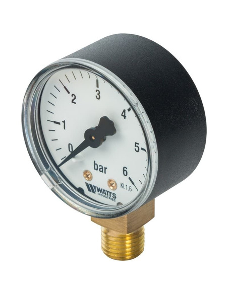 Манометр Watts F+R200 MRP 50 мм, 1/4", 0-6 бар, радиальный