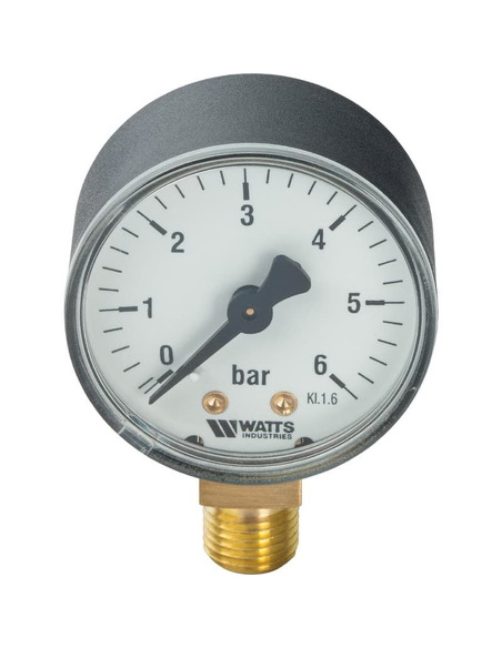 Манометр Watts F+R200 MRP 50 мм, 1/4", 0-6 бар, радиальный
