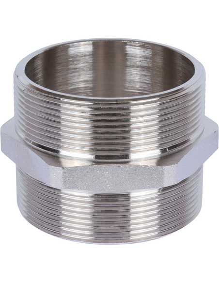 Ниппель никелированный STOUT 2 1/2" НР Ниппель никелированный STOUT 2 1/2" НР