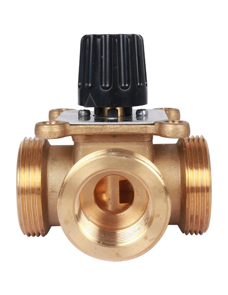 Клапан трехходовой смесительный STOUT 1" (1 1/2") НР, Kvs 8