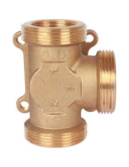 Клапан трехходовой смесительный STOUT 1" (1 1/2") НР, Kvs 8