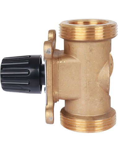 Клапан трехходовой смесительный STOUT 1" (1 1/2") НР, Kvs 8