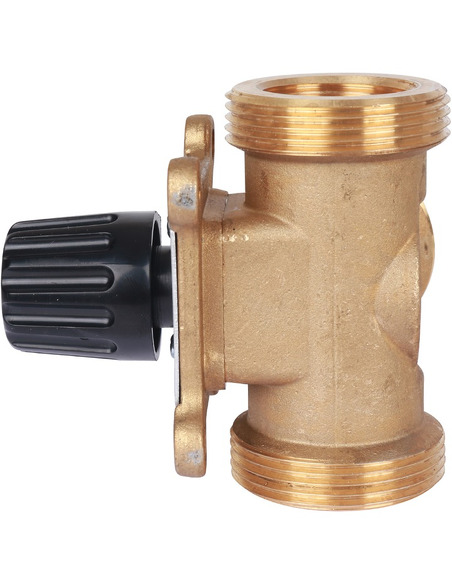 Клапан трехходовой смесительный STOUT 1" (1 1/2") НР, Kvs 8