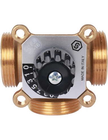 Клапан трехходовой смесительный STOUT 1" (1 1/2") НР, Kvs 8