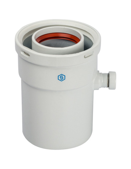 Конденсатоотводчик STOUT Ø60/100 вертикальный