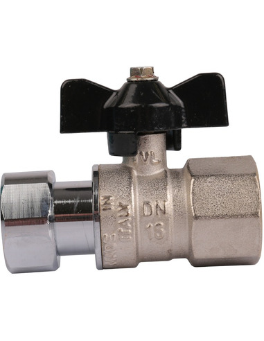 Кран шаровой STOUT 3/4"х3/4" ВР-накидная гайка (бабочка)