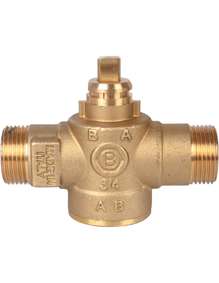 Клапан двухходовой зональный STOUT 3/4" НР с сервоприводом 230V, Kvs 12