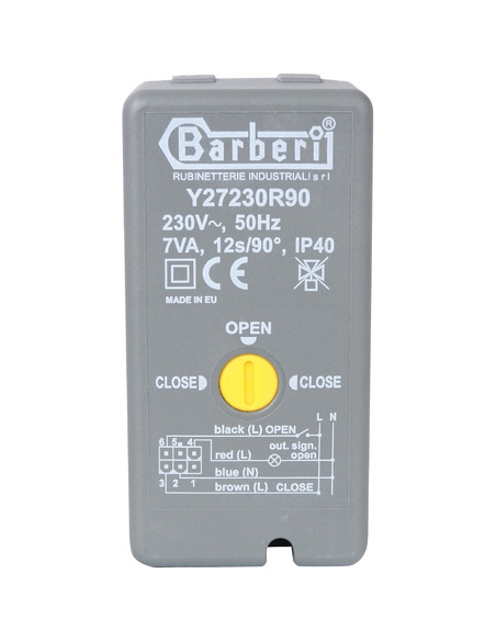 Клапан двухходовой зональный STOUT 3/4" НР с сервоприводом 230V, Kvs 12