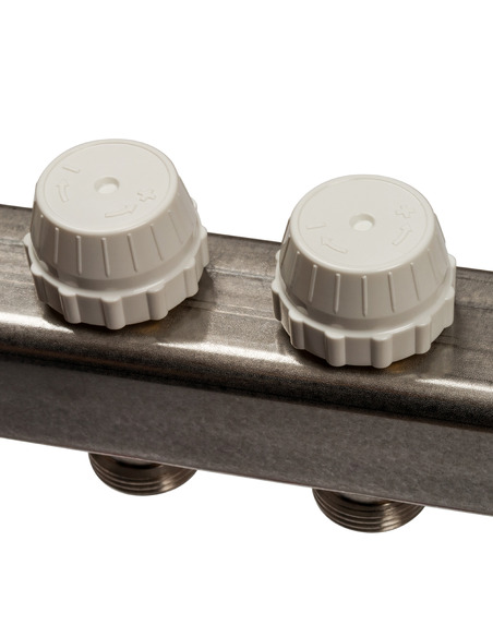 Коллектор STOUT из нержавеющей стали с расходомерами 11 вых.