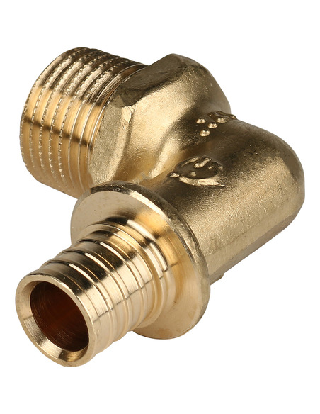 Угольник STOUT 16x1/2" НР для труб из сшитого полиэтилена